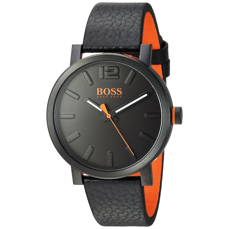 - Orange Armbandsur män klocka BOK90038 Boss för