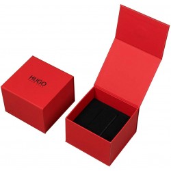 red hugo boss watch